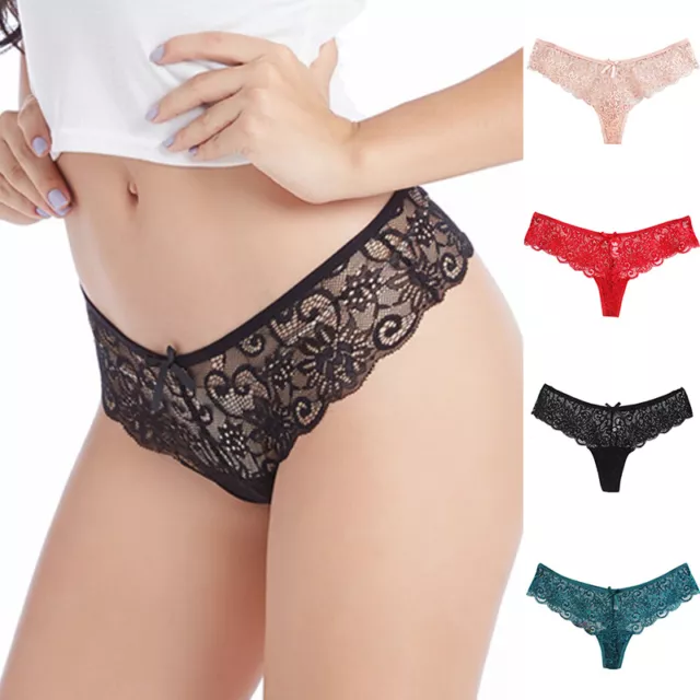 Pantys Culottes Tongs String Slips Voir À Travers Nœud Papillon Sexy #