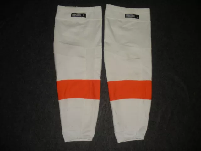 Philadelphia Flyers Pro Stock Reebok Edge Hockey Socks RBK NHL Away White