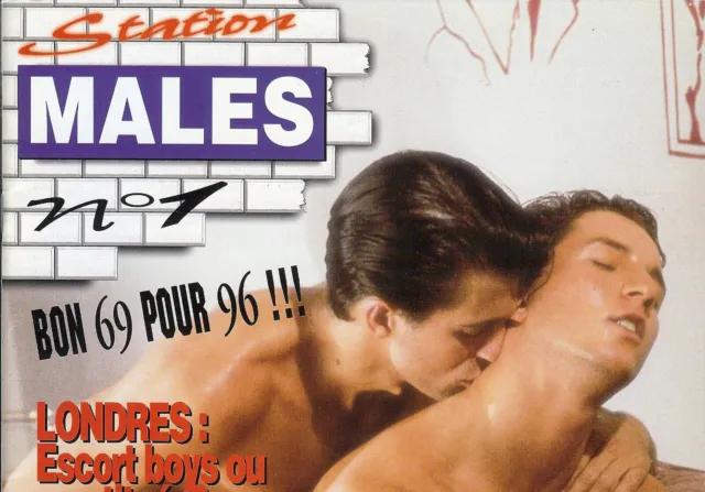 Revue "Station Mâles" - N° 1 -  Jan/Fév 1996- Rev Gaie - Bisex. Nature Erotique