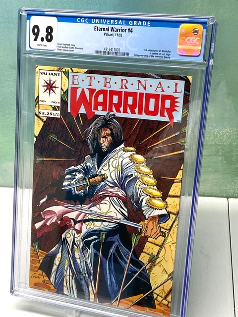 Eternal Warrior 4 - 1st Bloodshot (Cameo Appearance) 1992 - CGC Graded 9.8