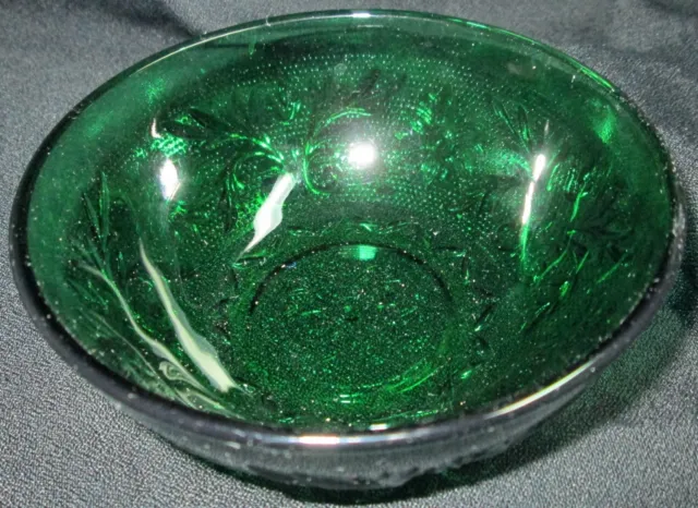 Choice Of 33 Anchor Hocking Glass Emerald Green Sandwich Oatmeal Glasses, Bowls