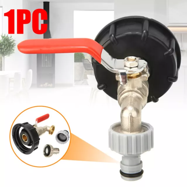 Adattatore serbatoio IBC S60X6 in ottone rubinetto 1/2" parti raccordo valvola di ricambio */t