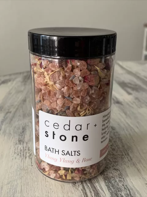 Cedar + Stone Ylang Ylang And Rose Bath Salts 330 gm