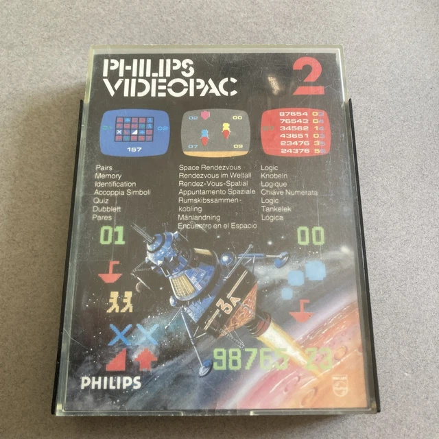 PHILIPS VIDÉOPAC : GLOUTON ET VORACE N°38 / SKIING N°25 EUR 19,99 - FR