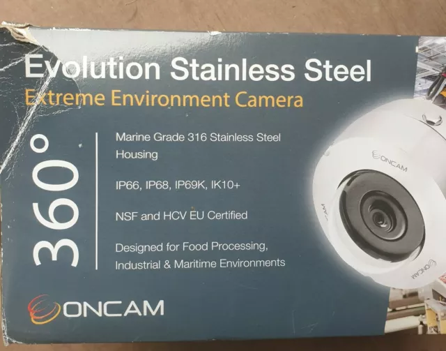 Oncam Evolution Stainless Steel Extreme Environment Camera 360 Degree EVO-12-SS2