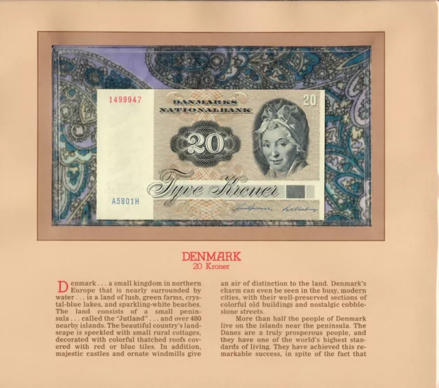 Most Treasured Banknotes Denmark 1980 20 Kroner P-49b.3 UNC Lucky 1499947