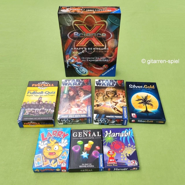 8 piccoli giochi dagli 8 anni completi top! Science X, Star Wars, Larry, argento e oro
