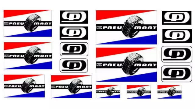 PNEUMANT DDR VEB Modellbau-Aufkleber-Set Decals Sticker W50 L60 LKW Trabant 1:18