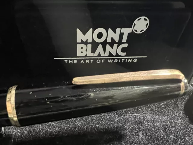 Montblanc 32 Stylo-Plume Stylo à Plume À Piston Stylo Plume Or + Encre Années 60