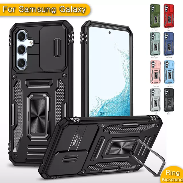 Coque Etui Antichoc Pour Samsung S24 Ultra S23 S22 S21FE A05 Stand Case Cover