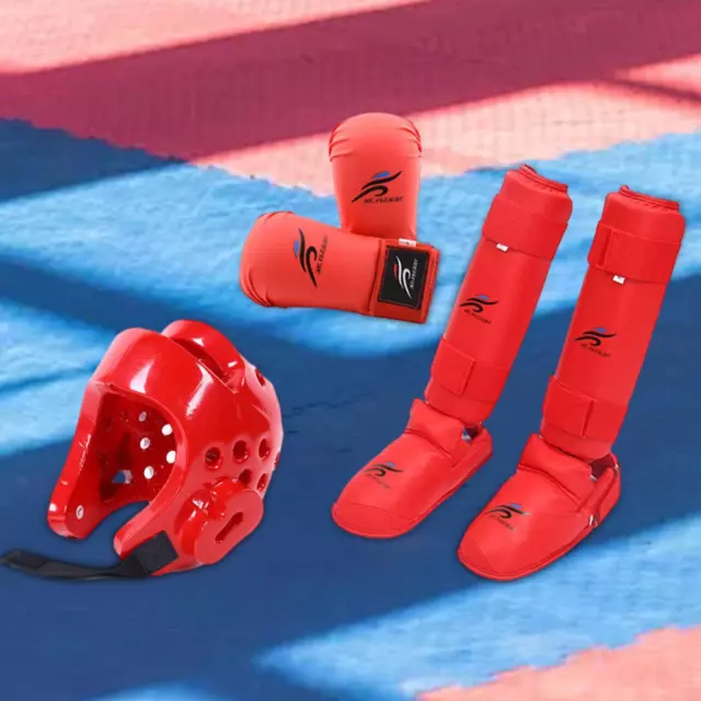 Taekwondo Sparring Gear Set with Shin Guards for Taekwondo