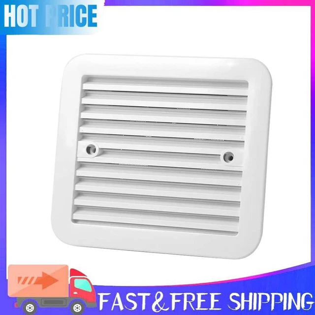 Silent 12V Fridge Vent with Fan for RV Trailer Caravan Side Air Ventilation Fan