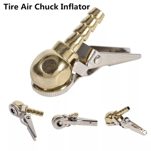 Clip-On Tire Air Chuck Inflator With Valve Stem For Car Tire Repair Tool-EL