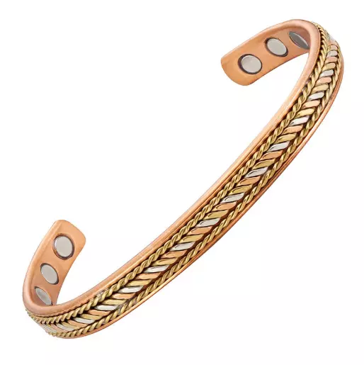 Bracelet magnétique en cuivre avec aimants - Anubis