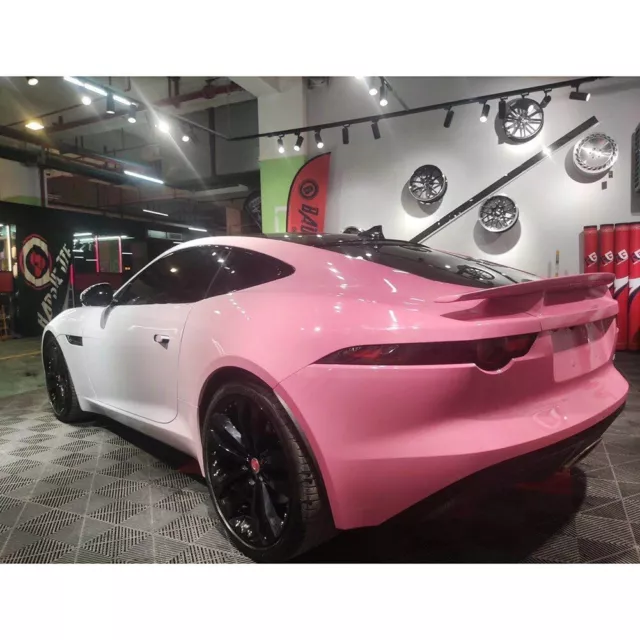 Pink White Car Custom DIY Car Whole Full Body Films Vinyl Car Wrap Sticker Decal