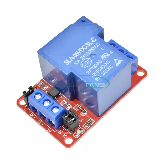 30A 5V 1-Channel 1CH Relay Module Board With Optocoupler H/L Level Triger
