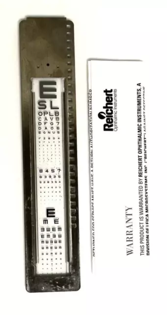 Used Reichert Projector-O-Chart Slide Eye Exam Accessories