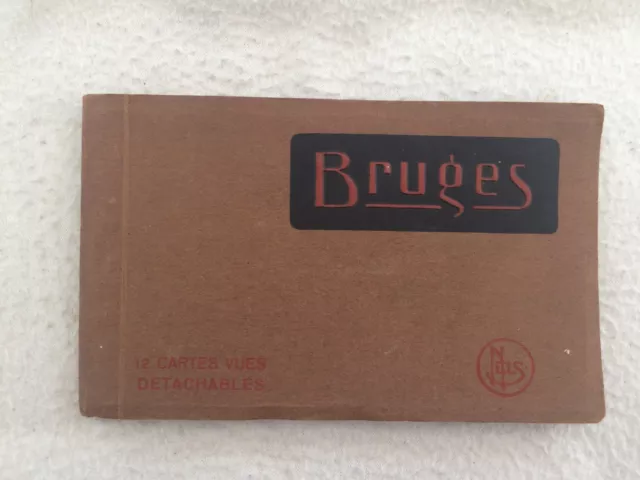 Belgique Ancien Carnet Complet De 12 Cpa Bruges Belgique