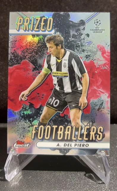 23 Topps Finest Alessandro Del Piero Juventus PRIZED FOOTBALLERS