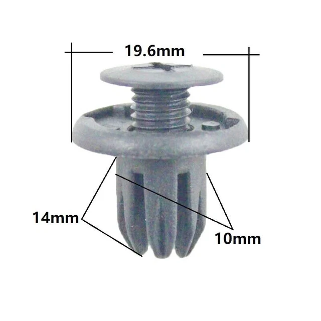 thumbnail image 2 of 20x Inner Wheel Arch Liner Fastener Clips For BMW Mini Cooper S One R50 R53 R56 – Black (VecTronAutoParts) 2 of 5