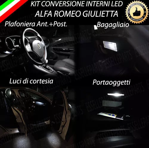 Kit Full Led Interni Alfa Giulietta "My 2014" Conversione Completa 6000K