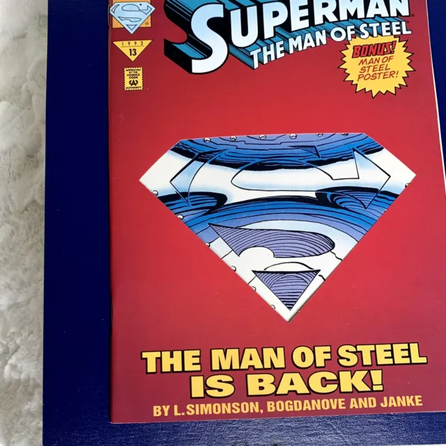 Superman The Man Of Steel #22 (1993) Die-Cut Cover 2