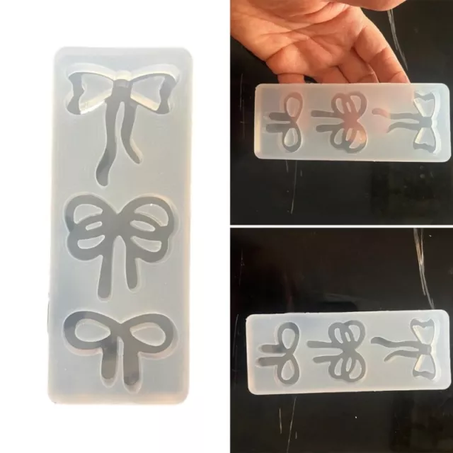 Silicone Pendant Mold Bowknot Jewelry Making Supplies Hand Making Supplies 2