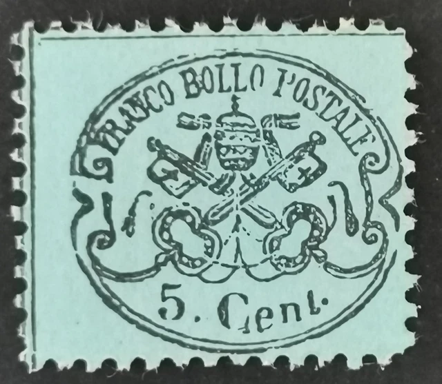 taxe franco bollo 5 cent. 1868