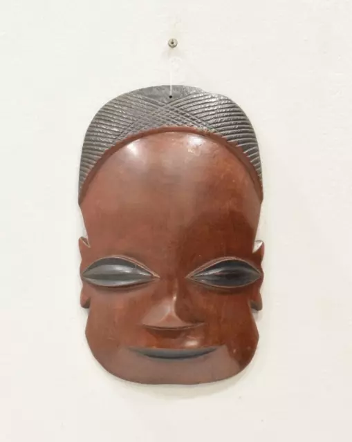 African Mask Ebony Carved Malawi Mask
