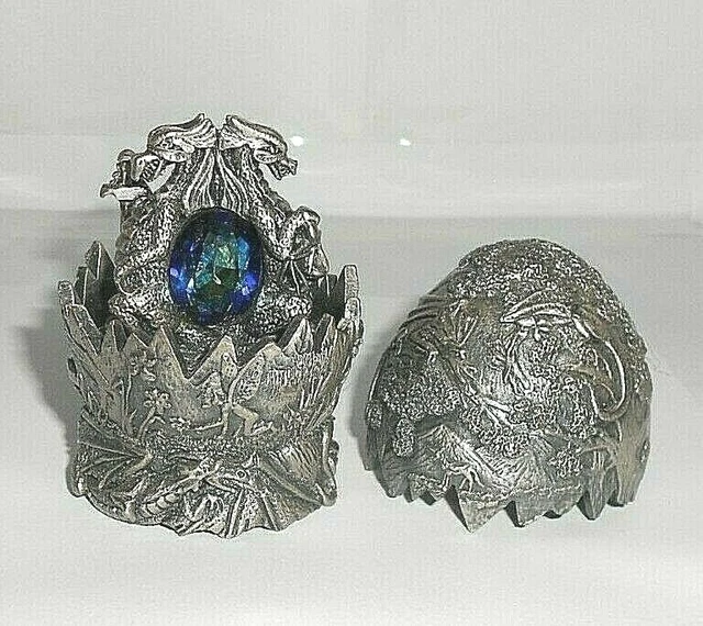 Myth And Magic - Dragon Of Justice Egg -  Rare Figure By Tudor Mint.,