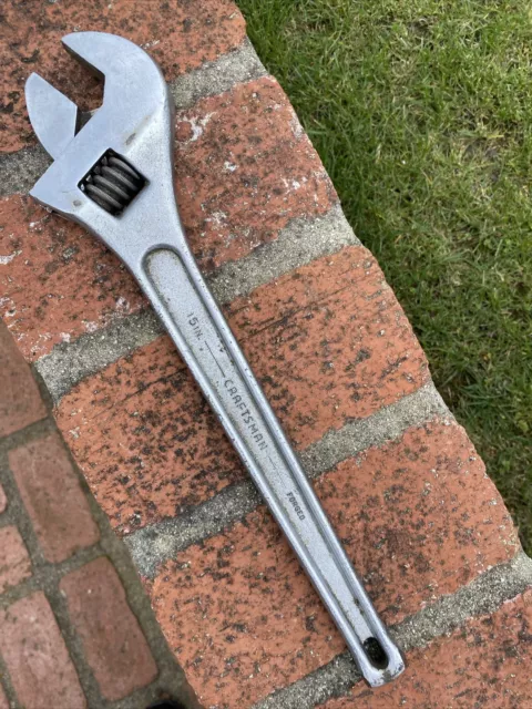 Craftsman 15" Inch In Large Adjustable Wrench Forged USA JW