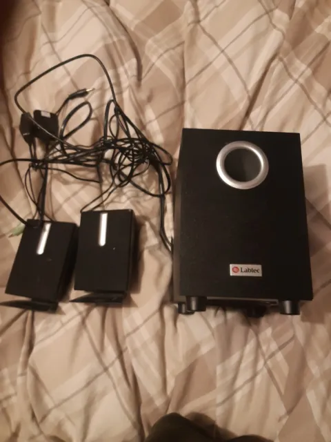 Labtec Computer Loudspeakers and SubWoofer