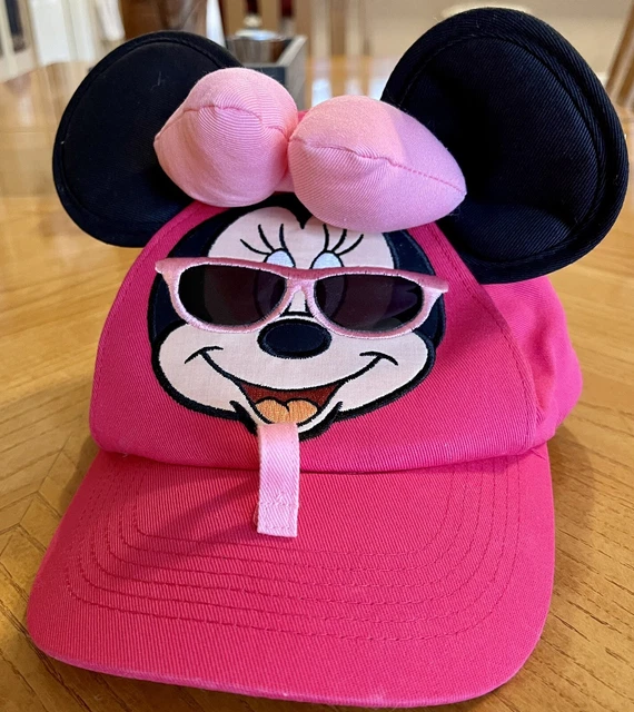 WALT DISNEY WORLD Childs Minnie Mouse Wearing Sunglasses Baseball Cap