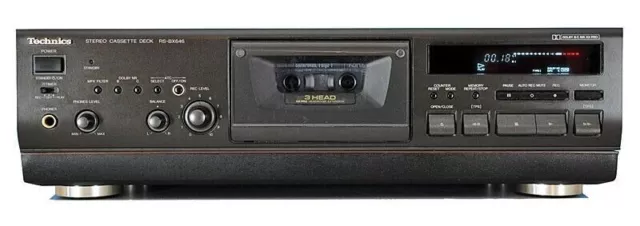 Technics RS-BX646 - 3 Heads Compact Stereo Cassette Tape Deck - Working