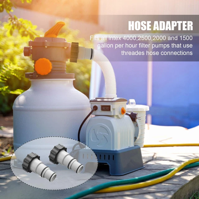Hose Conversion Adapter for INTEX Filter Pump Reusable Hose Connector (01)