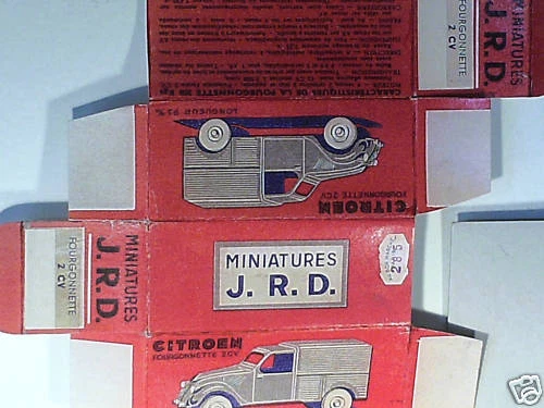 Miniature JRD 1/43ème Citroën 2 CV Fourgonnette Zamac – Années 50/60 – État De Jeu