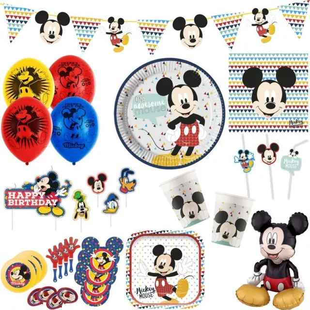 Micky Maus Kindergeburtstag Mickey Mouse Deko Party Set Geburtstag Zubehör