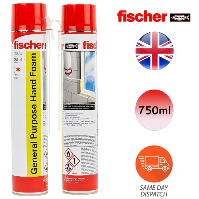 Fischer applicatore in schiuma manuale general purpose resistente alla decomposizione confezione da 75 ml