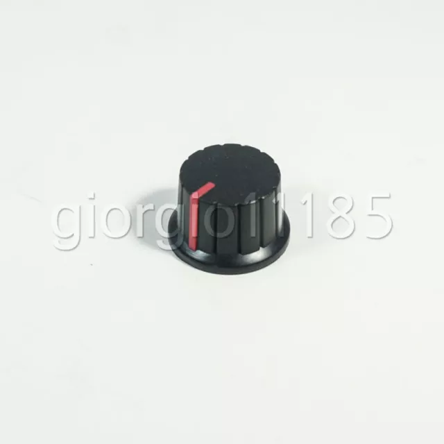 10pcs Hi-Fi CD Volume Tone Control Potentiometer Knob 6mm Black Red