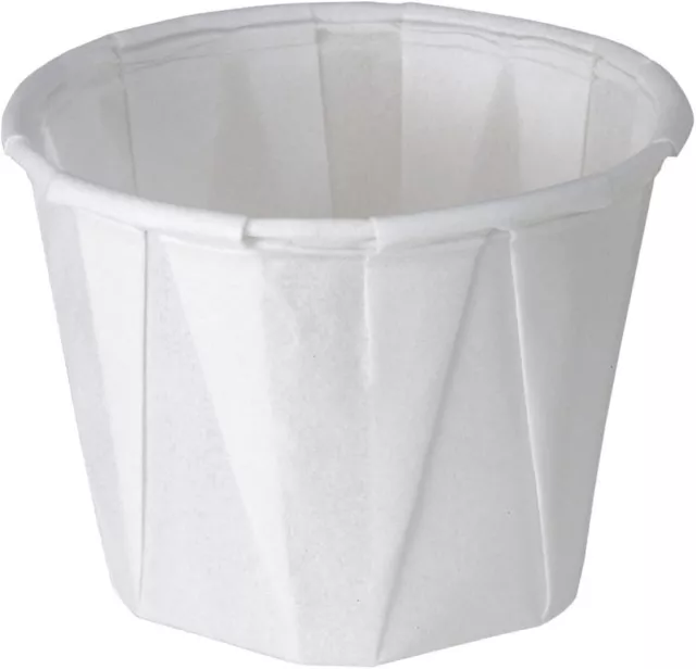 2oz/55ml Paper Soufflé Cups Compostable Waxed Paper Biodegradable Sauce Pots