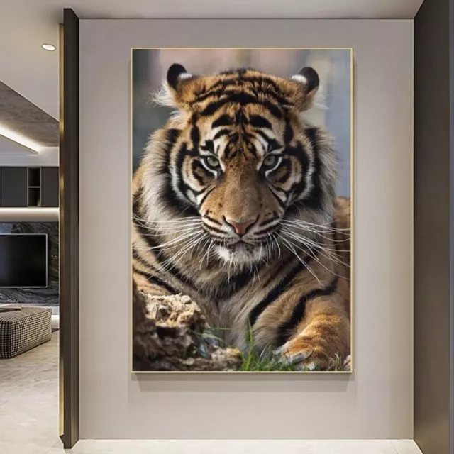 Tiger Canvas Painting Animal Wall Art Poster Prints Wall Picture Home Decor Art