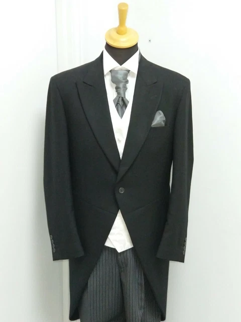 Ascot, Wedding, Formal/Morning Black Tailcoat - Ex Hire. Many Sizes. VGC