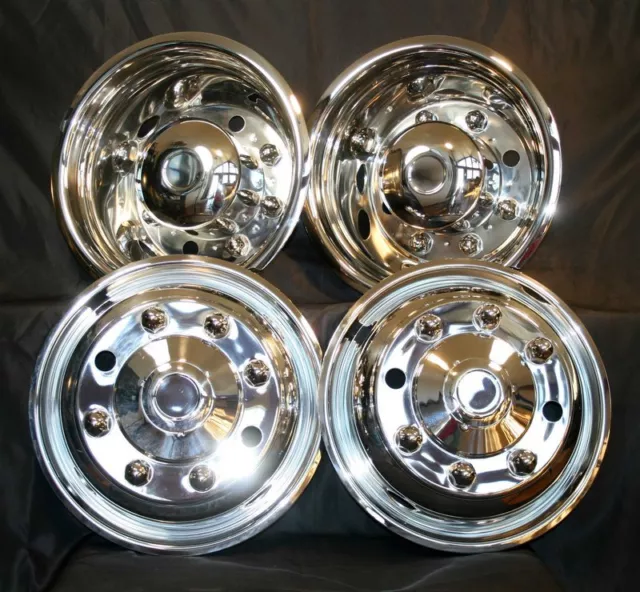Workhorse hubcaps wheel liners 19.5 Free Ups Shipping 8 lug 4 hole bolt on new