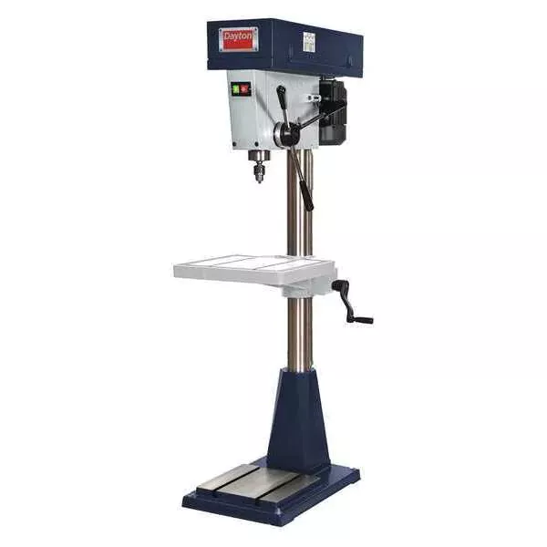 NEW! Dayton Floor Drill Press-Belt Drive-1 hp-120/240V-20 in Swing-12 Speed!!