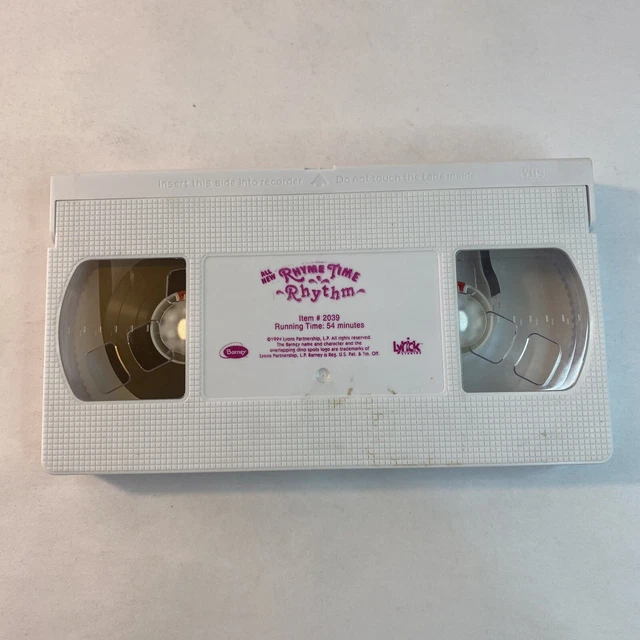 Barneys Rhyme Time Rhythm Vhs 2000 Mother Goose Baby Bop Lyrick Barneys Rhyme Time Rhythm Vhs 2000 Mother Goose Baby Bop Lyrick
