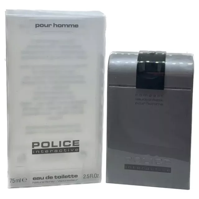 POLICE INTERACTIVE COMPACT POUR HOMME EDT NATURAL SPRAY - 75 ml