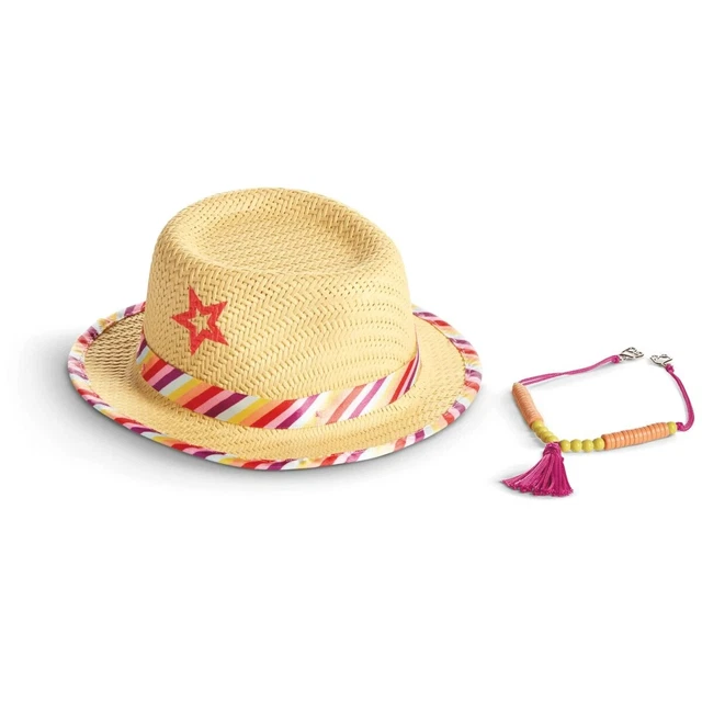 American Girl Fashion Accessories For Dolls - Hat & Necklace