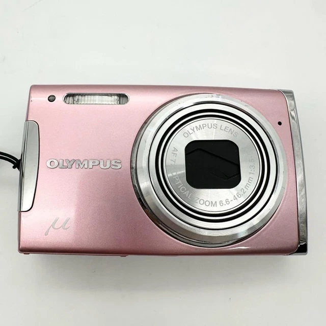 OLYMPUS Μ 1060 Compact Digital Camera Body Pink Optical 7x Zoom
