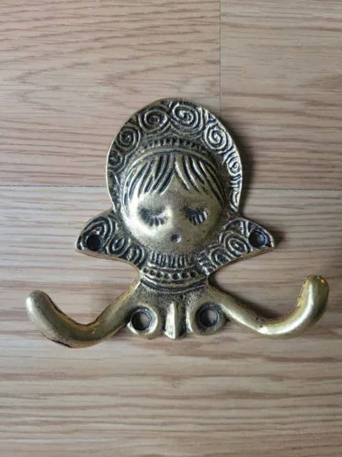 Vintage Decor 1968 American Tack & Hardware Girl Door Wall Coat Clothing Hook