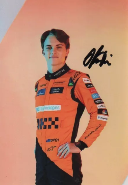 Original Autogramm von OSCAR PIASTRI - Formel 1